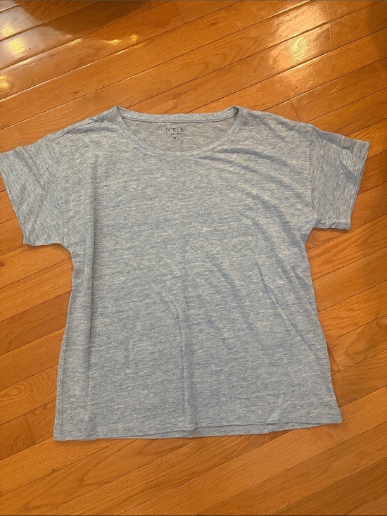J. Crew Tops - J. Crew Light Heather Blue Short Sleeve Tee